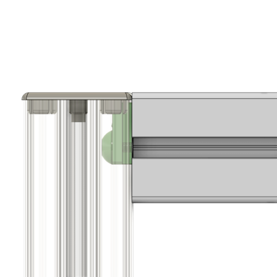 41-002-7 MODULAR SOLUTIONS ZINC PART<br>HIDDEN PROFILE CONNCETOR C, SHORT